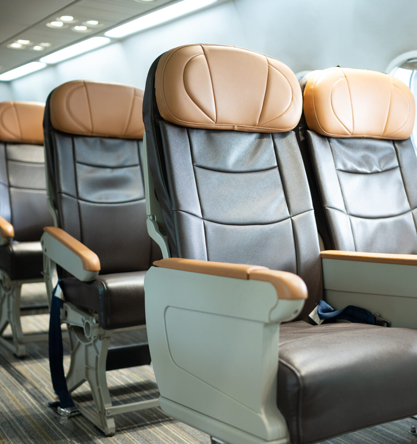Passenger Seats on Airplane